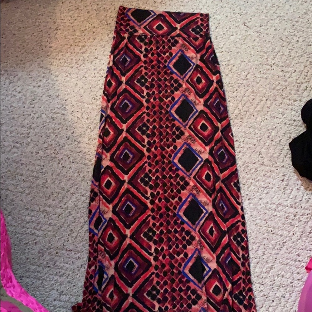 Printed maxi skirt